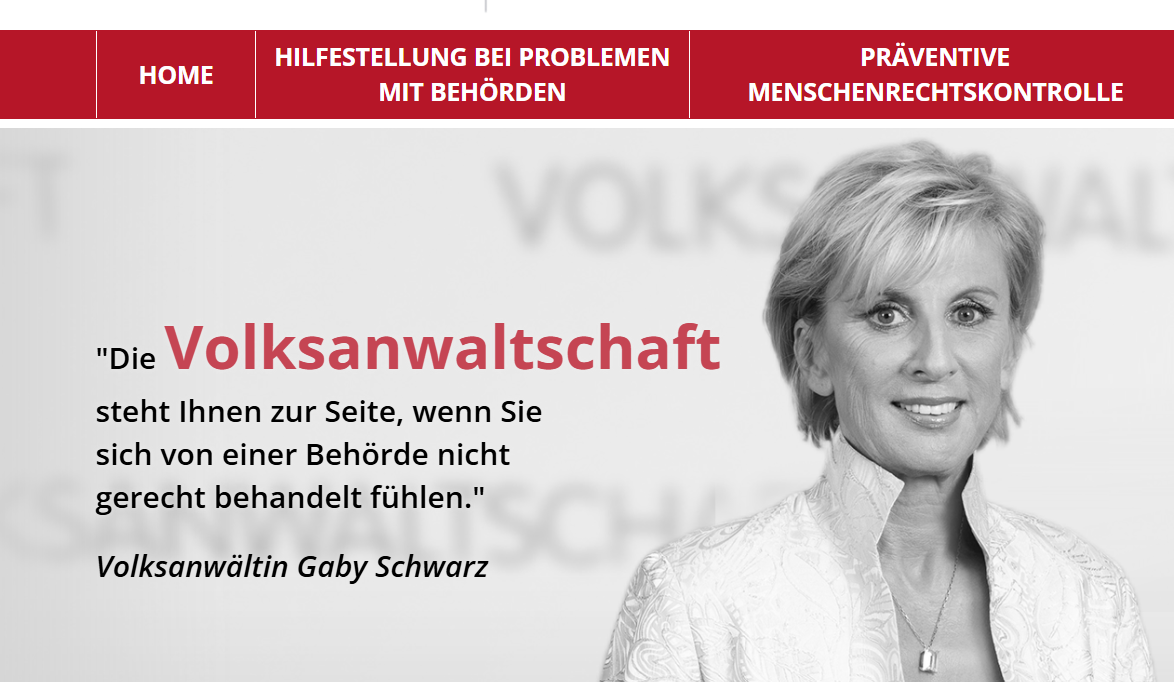 Die Volksanwaltschaft (im Bild Gaby Schwarz) prüft die Bundesverwaltung. Bild: Screenshot