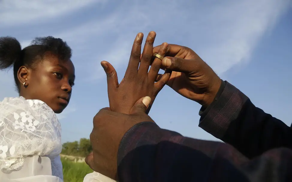 Für Kinderehen - also wenn eine Person unter 18 Jahre alt ist - kommt auch in Österreich ein gesetzliches Verbot. Foto (Symbolbild für Kinderehe im Südsudan) UNICEF