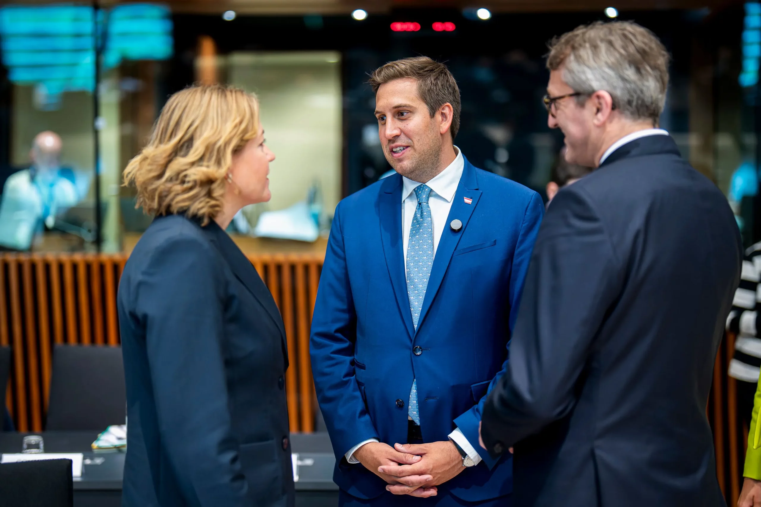 Alexander Pröll mit Ressortkollegen beim EU-Rat in Luxemburg