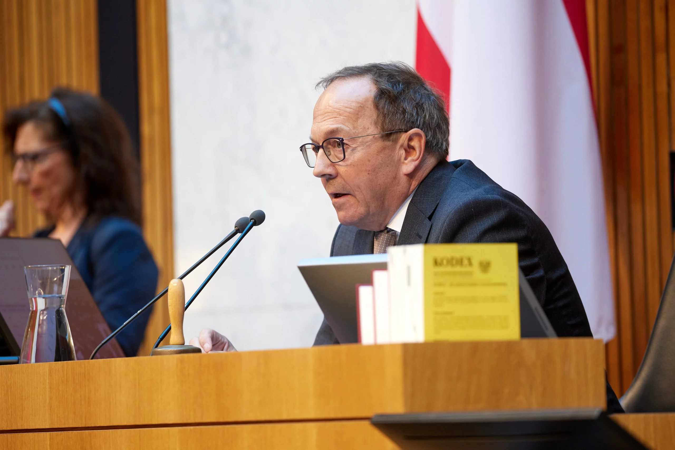 2025_06_16_Haubner_ThomasTopf Peter Haubner, Zweiter Präsident des Nationalrats, leitete die Schlussabstimmung über das Doppelbudget. Foto: Parlament / Thomas Topf