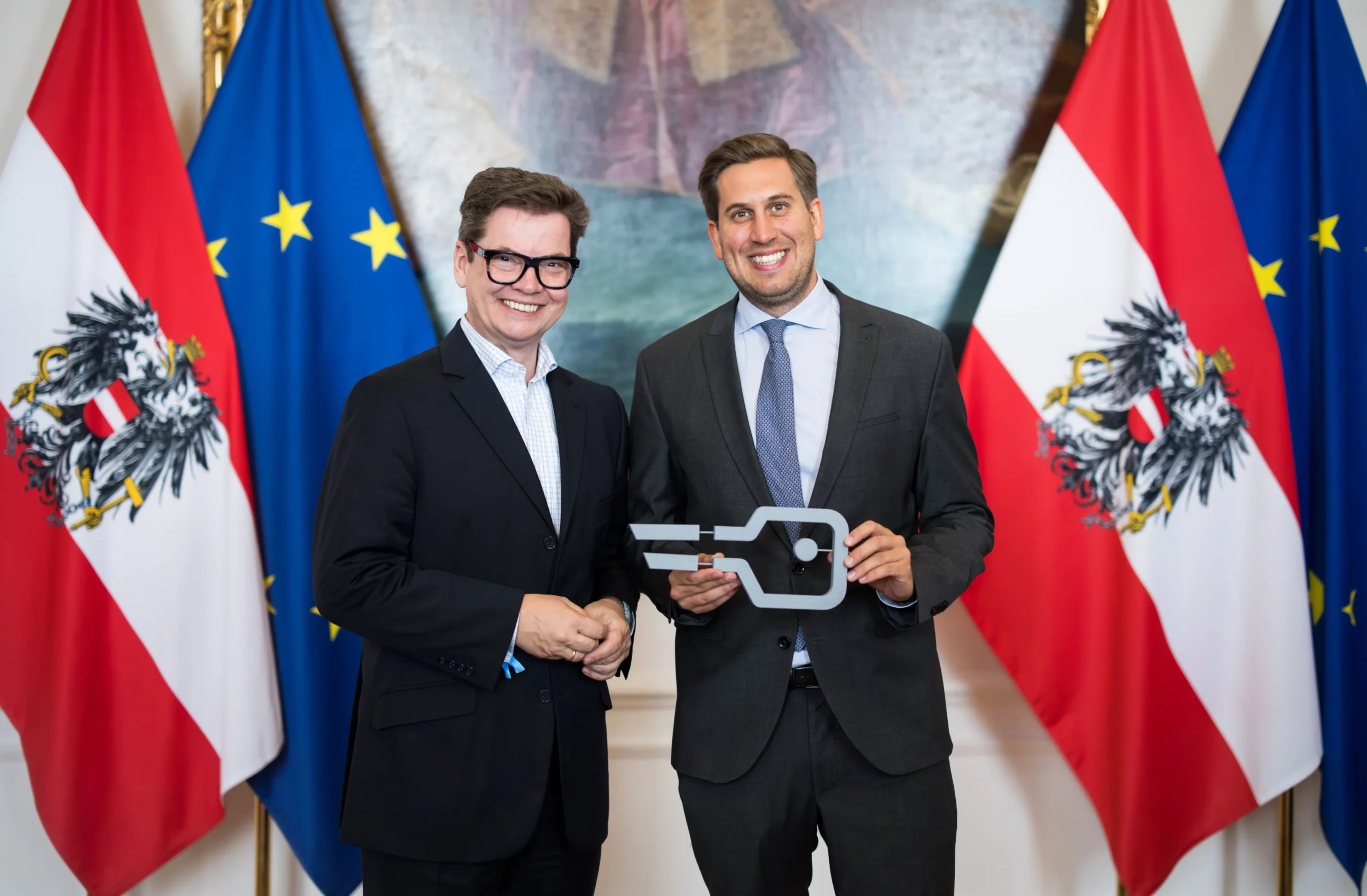'Wirtschaft treibt Digitalisierung vor: IV-Generalsekretär Christoph Neumayer (l.)