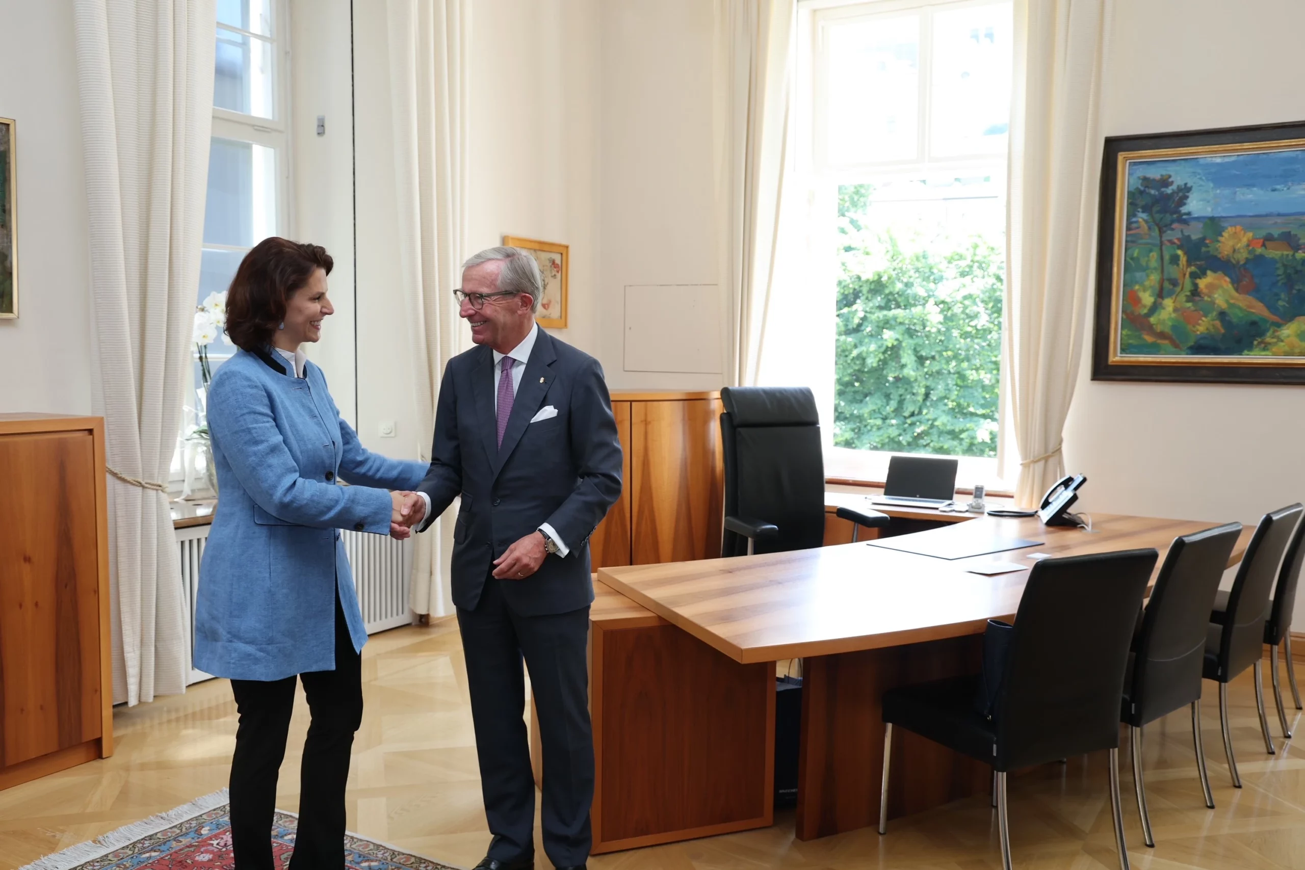 Wilfried Haslauer übergibt nach 12 Jahren den Amtssitz im Chiemseeehof