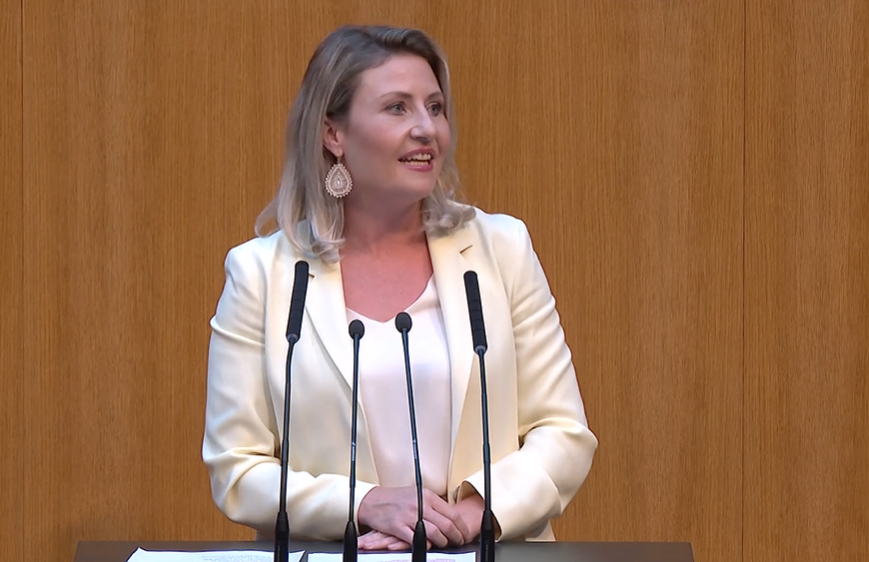 Rechtssicherheit und Verlässichkeit für Verwaltung: ÖVP-Abg. Susanne Raab (Screenshot parlament.gv.at)