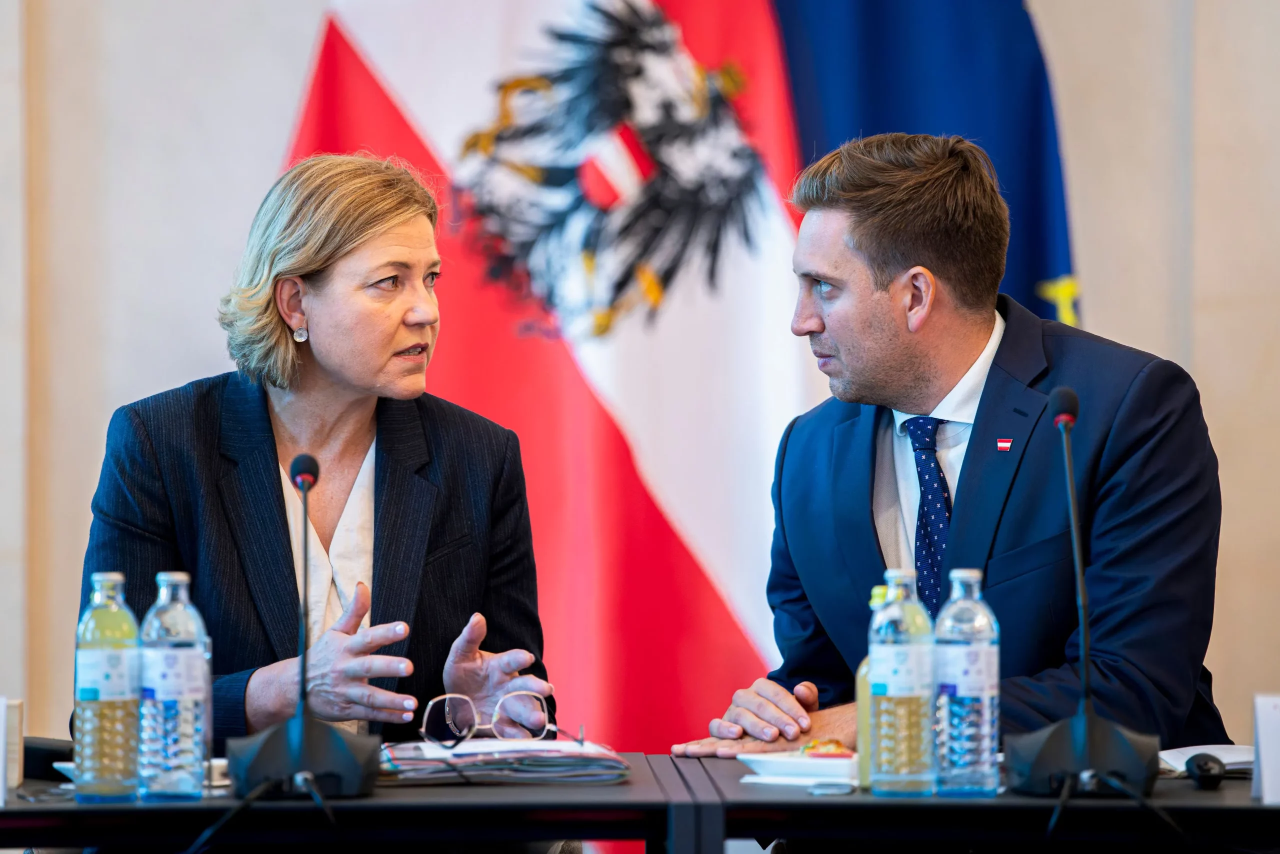 Henna Virkunnen, EU-Kommissarin für Technologie-Souveränität, zu Besuch in Wien. Foto: Florian Schrötter