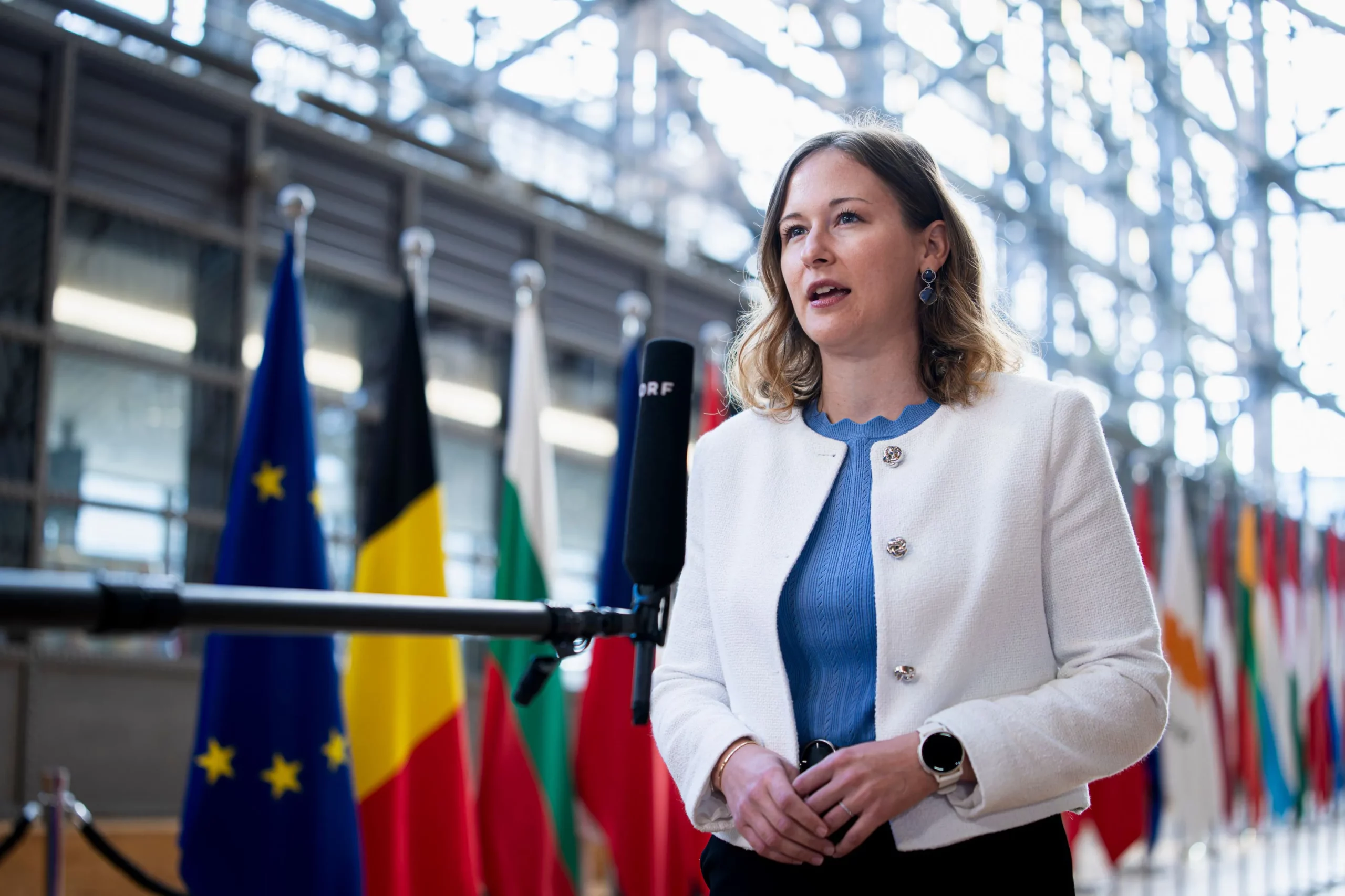 Europaministerin Claudia Plakolm (beim Rat im September): Finanzressort holte Gelder ab. Foto: Florian Schrötter