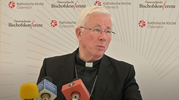 Salzburgs Erzbischof Franz Lackner, Vorsitzender der Bischofskonferenz der katholischen Kirche, kritisiert FPÖ-Obmann Herbert Kickl für die politische Instrumentalisierung eines Apostel-Zitats. Foto: Screenshot Video Bischofskonferenz