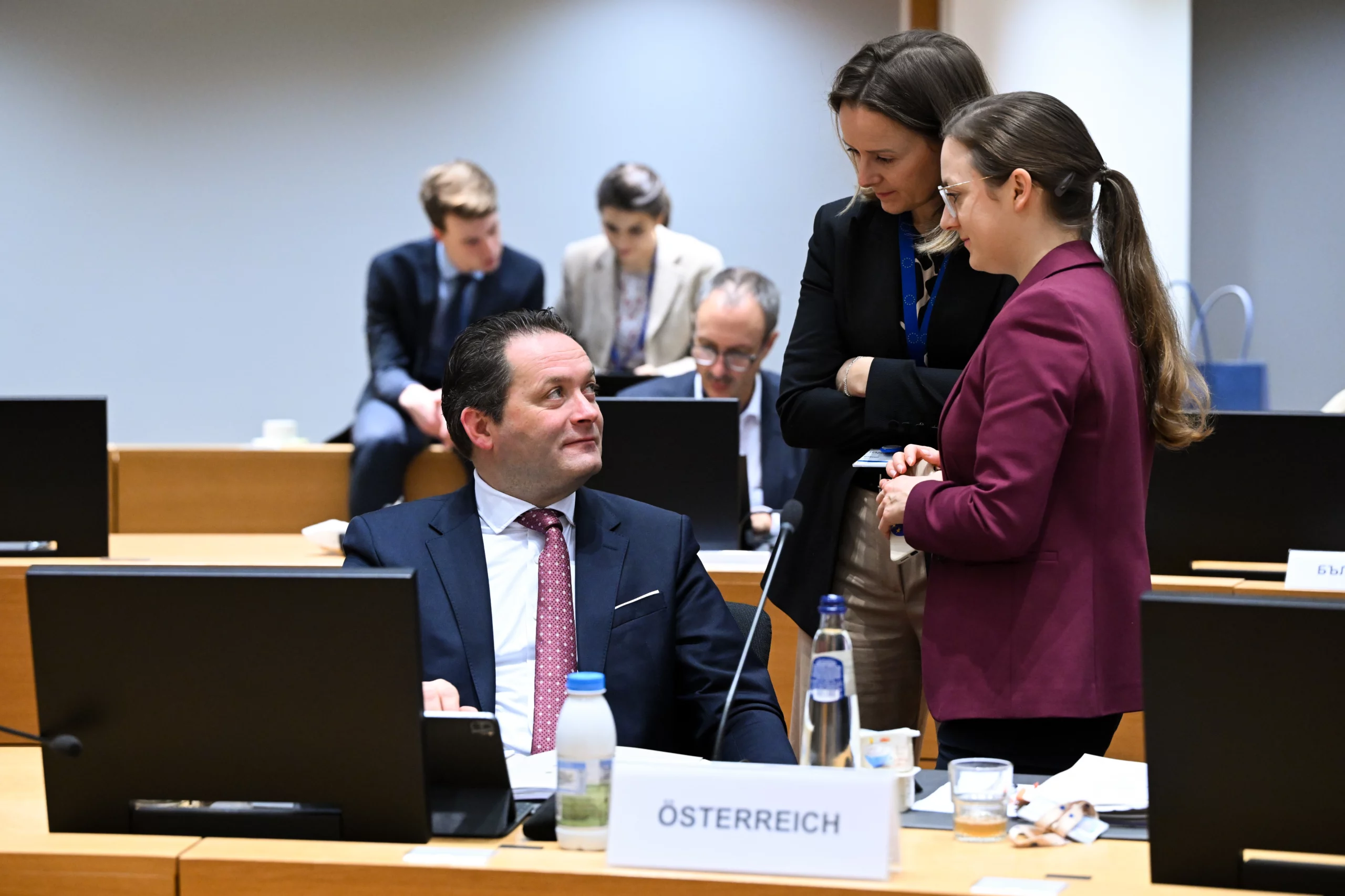 Norbert Totschnig kurz vor dem zweiten Tag des Gipfels in Brüssel.