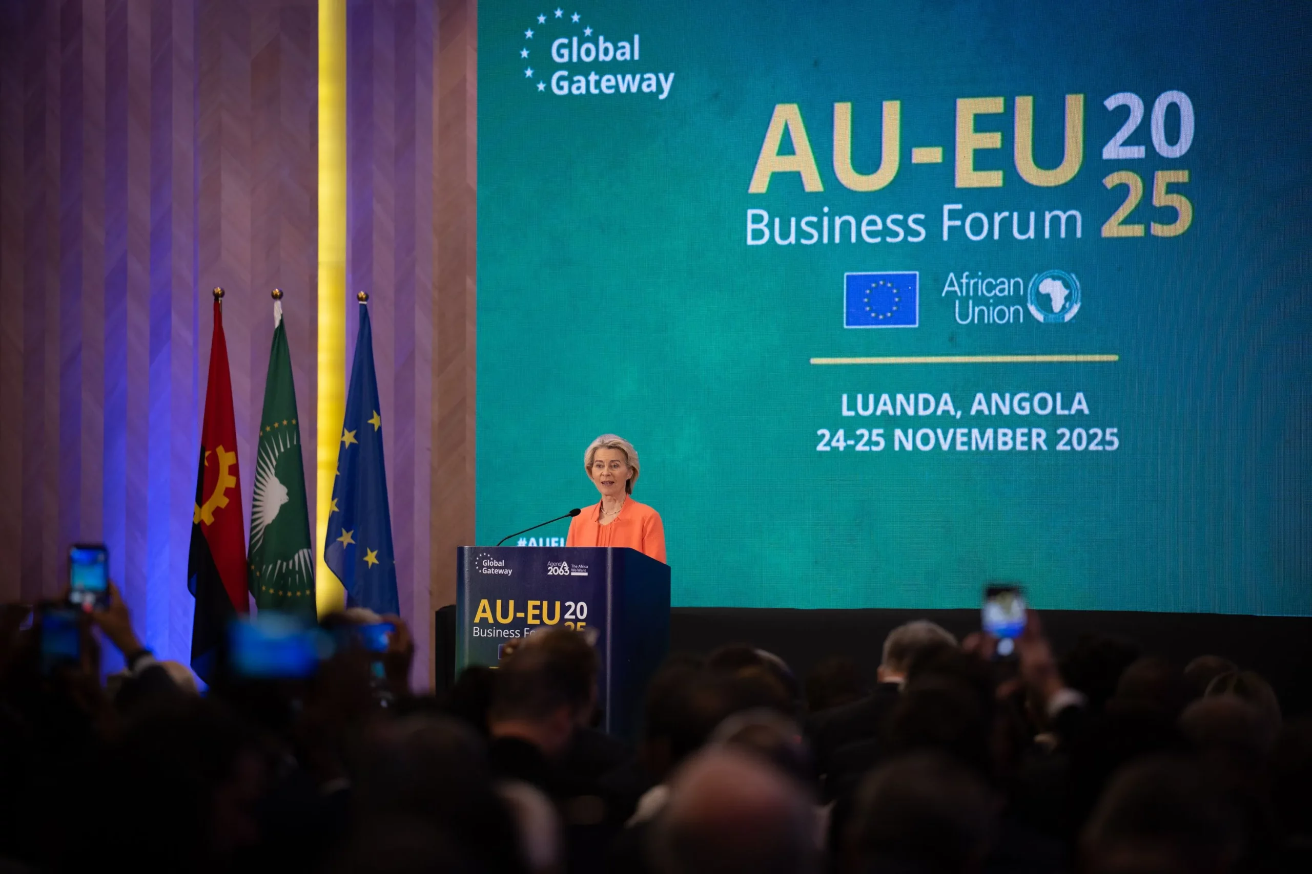 Neue Chancen durch Kooperation in Politik und Wirtschaft: EU-Kommissionspräsidentin Ursula von der Leyen beim Gipfel mit der Afrikanischen Union. Alle Fotos: Bka / Paul Gruber