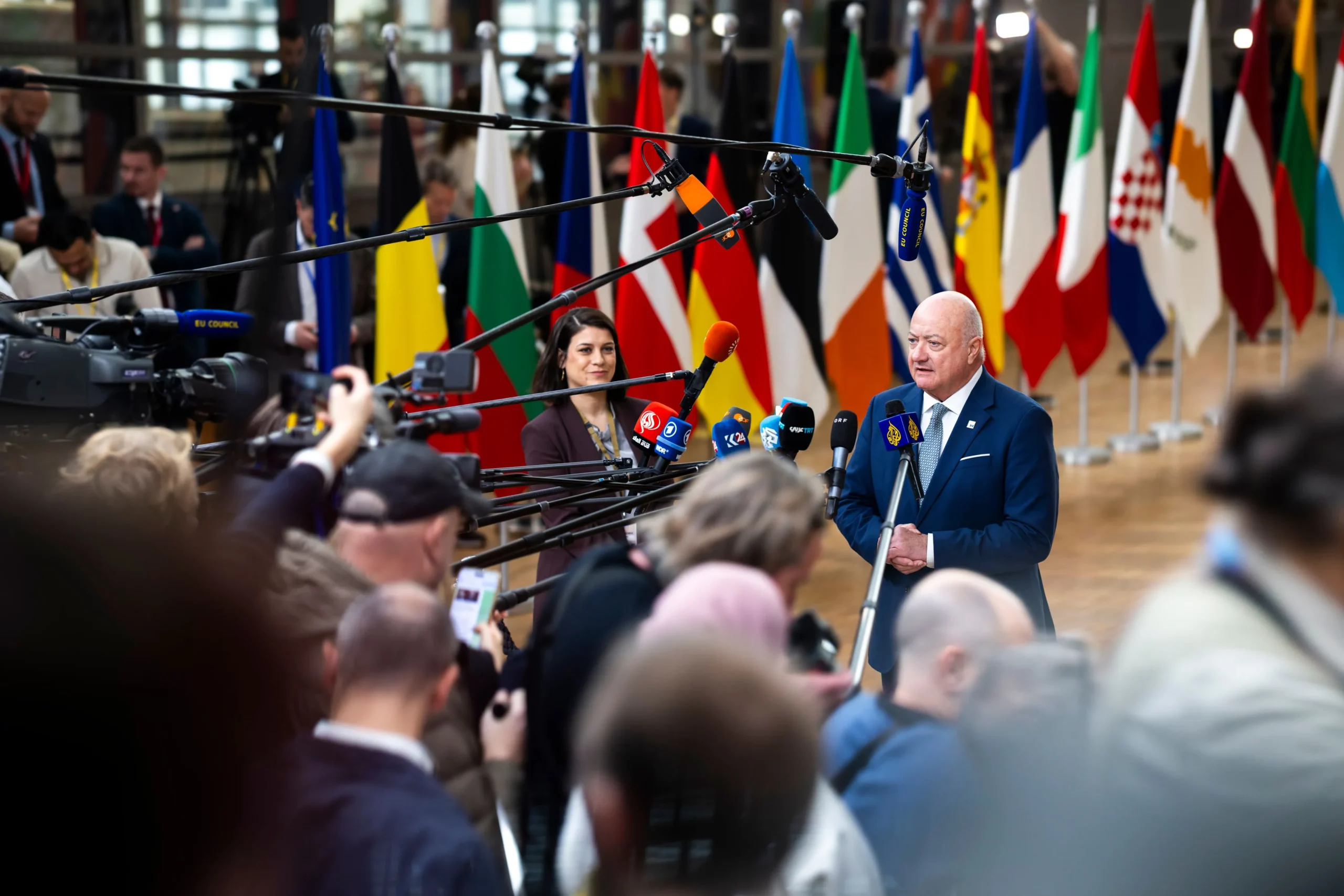 Der Kurs in Europas Asyl- und Migrationspolitik ist richtig, sagte Bundeskanzler Christian Stocker anlässlich des Gipfels der Staats- und Regierungschefs in Brüssel. Foto: Bka / Christopher Dunker