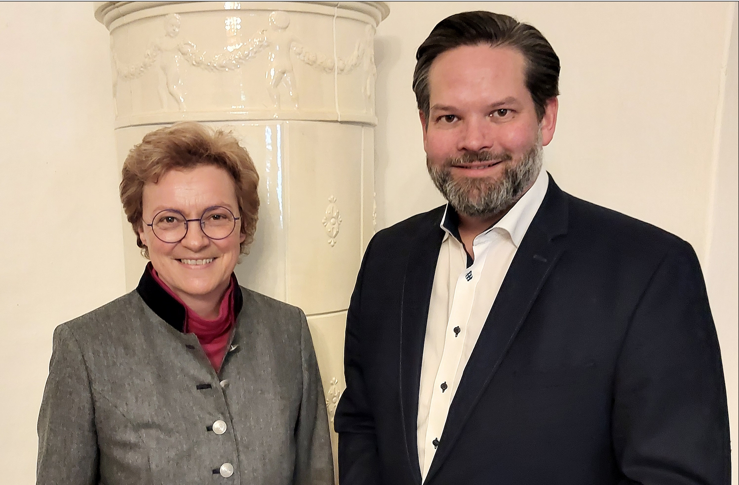 Europaabgeordnete Monika Hohlmeier (CSU) und Lukas Mandl (ÖVP), Mitglieder der stärksten Fraktion, EVP.