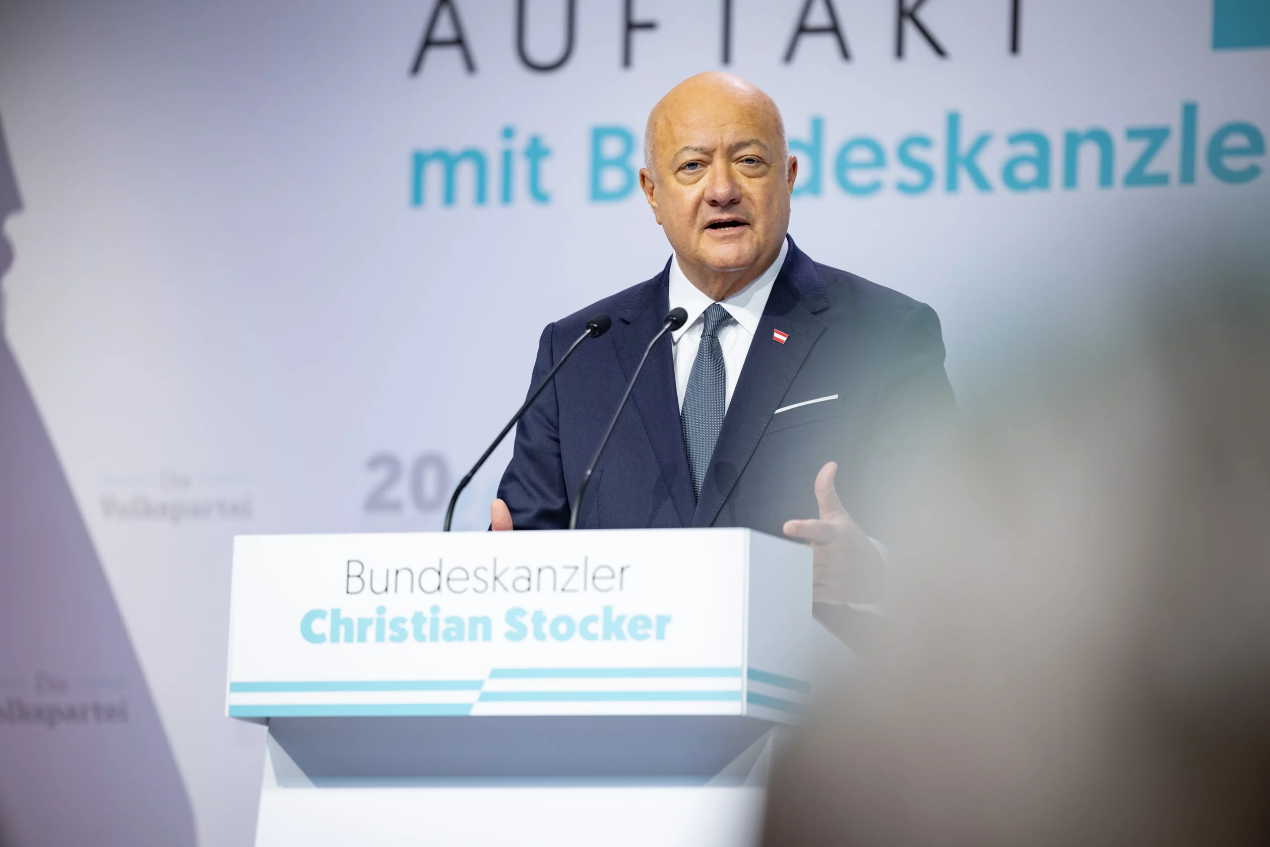 Bundeskanzler Christian Stocker: Abfuhr für Erbschaftssteuer. Foto: Jakob Glaser