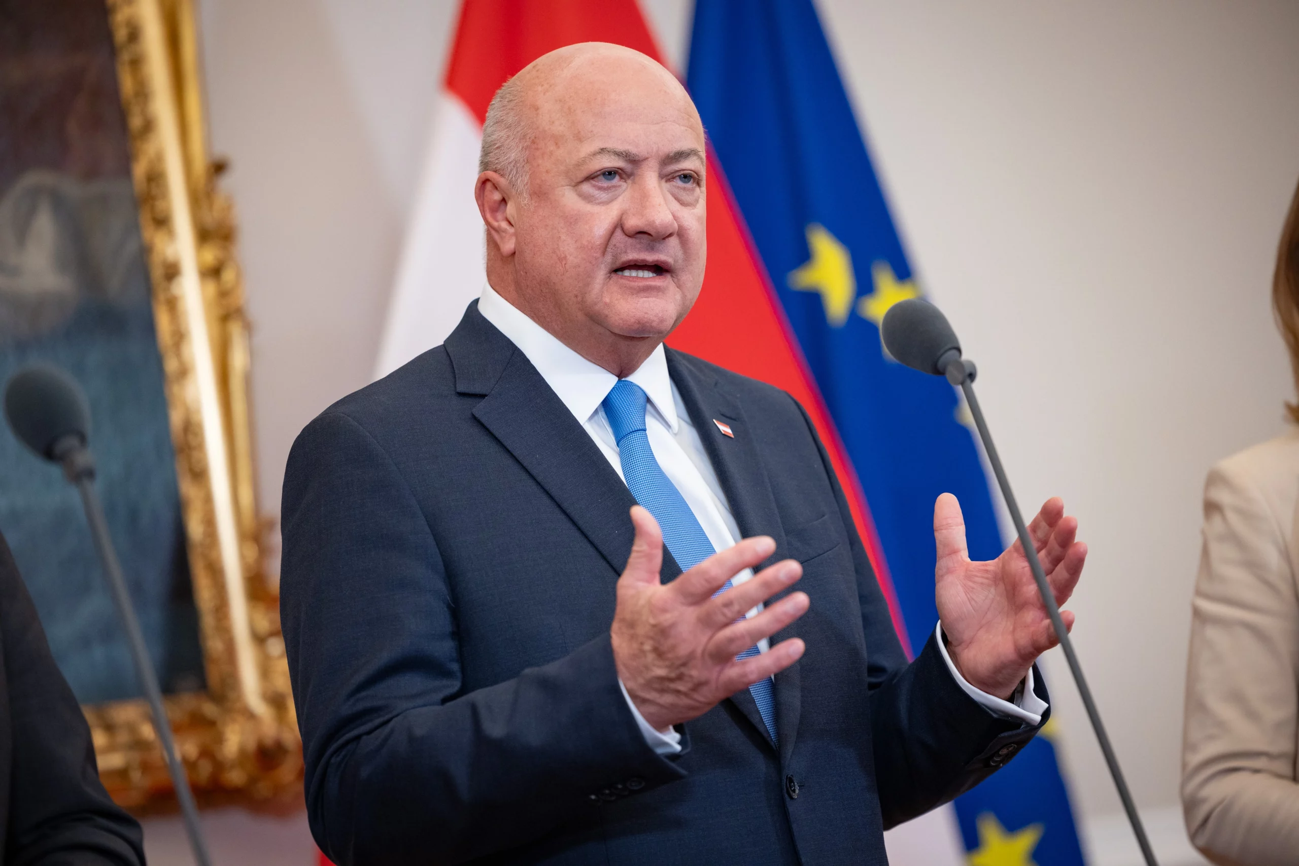 Bundeskanzler Christian Stocker: Formel 2-1-0 hält.