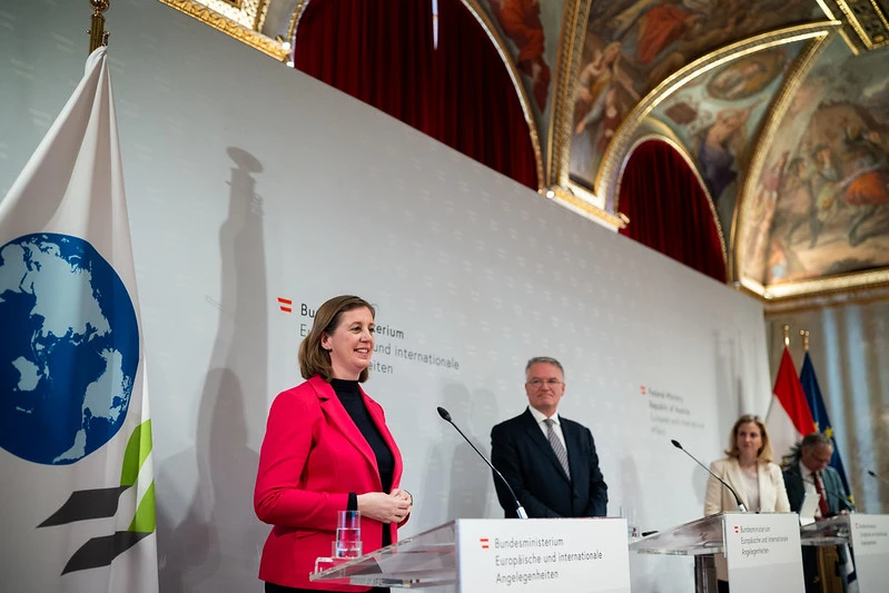 Barbara Eibinger-Miedl, Staatssekretärin im Finanzministerium: Reformagenda umsetzen. Foto: BMEIA/Michael Gruber