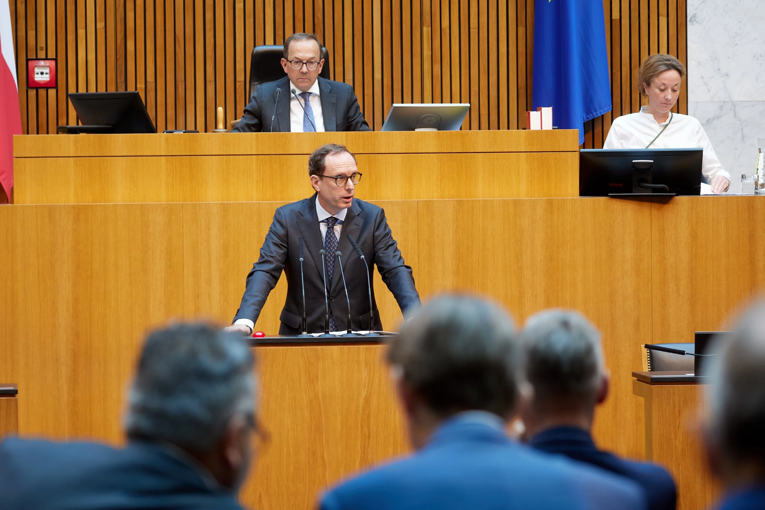 Andreas Ottenschläger, Klubobmann der ÖVP zum Doppelbudget: Für Stabilität und Grundlage für den Aufschwung. Foto: Parlament / Thomas Topf