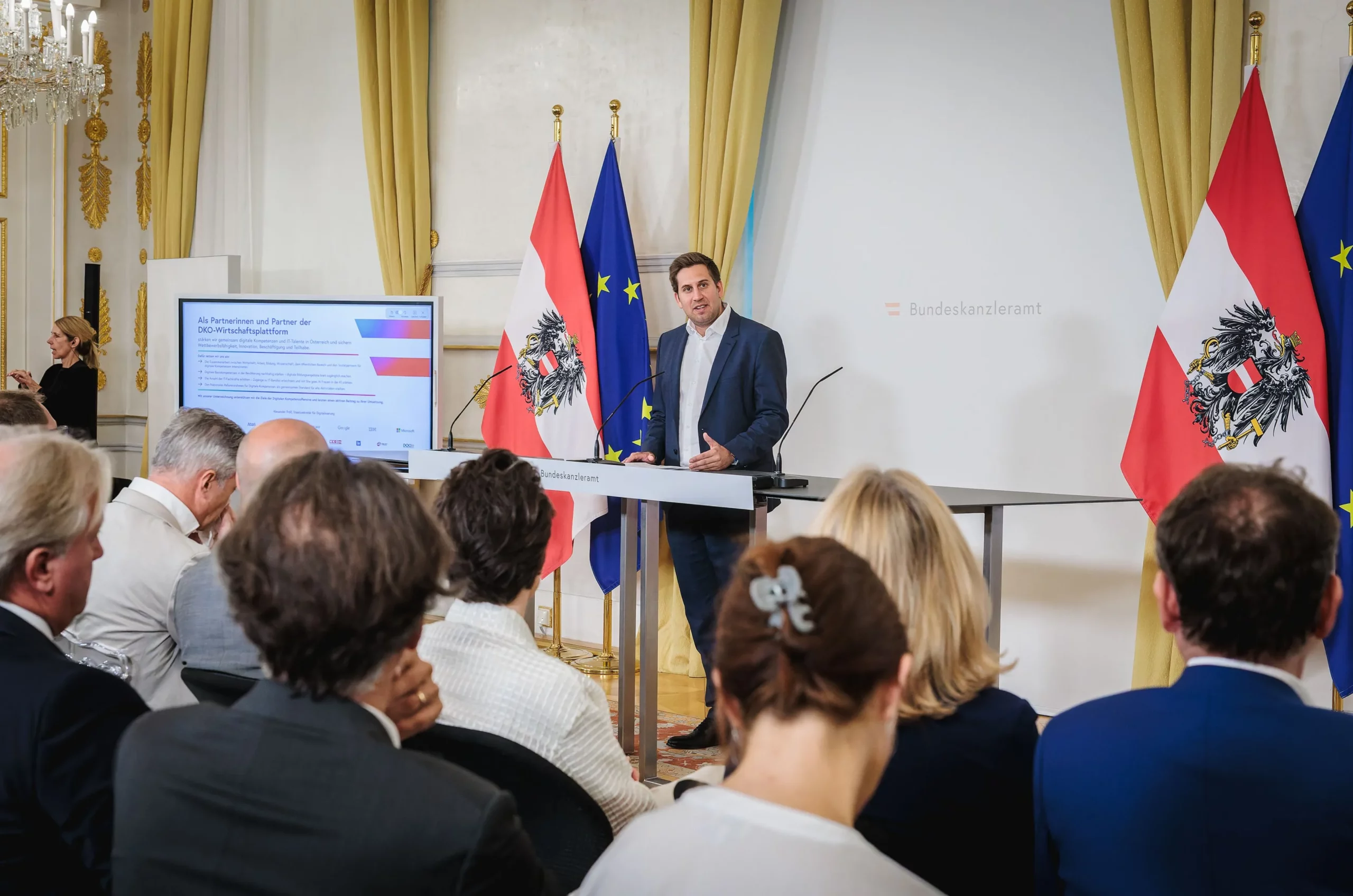 Staatssekretär Alexander Pröll: Mit Information und Training zu digitalen Kompetenzen. Foto: Valentin Brauneis