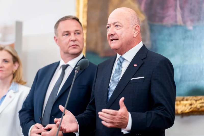 Einigung bei der Reformpartnerschaft. Bundeskanzler Christian Stocker verkündete in der Nacht auf Mittwoch eine Einigung. Foto: BKA/Florian Schrötter