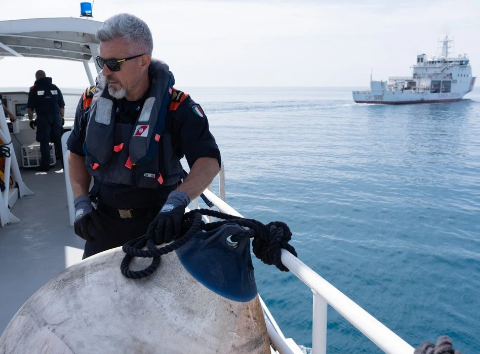Frontex (im Bild bei einer Übung vor Malta), zuständig für Grenzschutz, könnte bei einem Ansturm wie auf Ceuta eingesetzt werden. Foto: Frontex