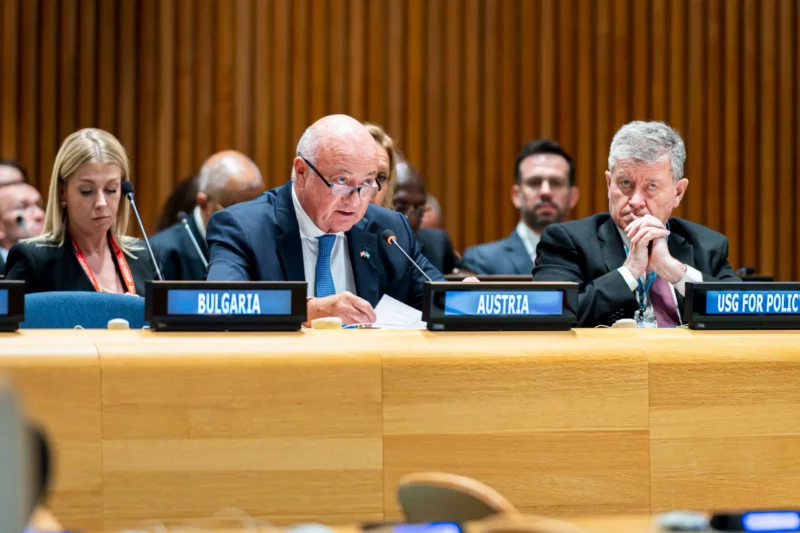 Spricht sich bei der 81. UN-Generalversammlung für einen starken Multilateralismus aus. Bundeskanzler Christian Stocker in New York. Foto: BKA/Florian Schrötter