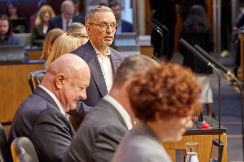 Fand im Parlament für seinen Neuwahlwunsch keine Mehrheit. FPÖ-Chef Herbert Kickl. Parlamentsdirektion/​Thomas Topf