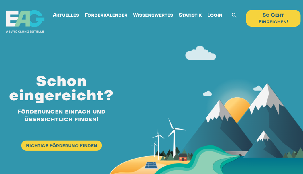 Am 8. Oktober beginnt die letzte Runde alter PV-Förderung, dann folgt eine neue mit Fokus auf Speicher. ÖVP-Energiesprecher Laurenz Pöttinger wirbt jetzt um eine breite parlamentarische Mehrheit. Bild: Screenshot Startseite EAG