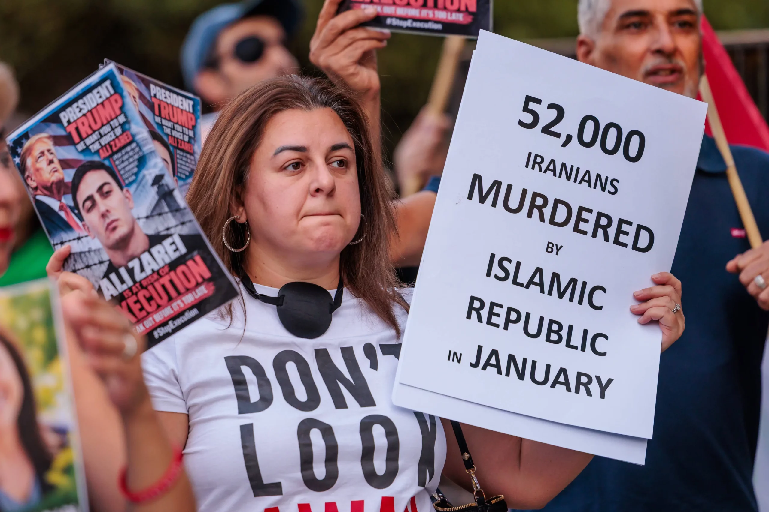 Die Menschenrechtssprecherin der ÖVP, Abg. Gudrun Kugler, protestiert gegen das Todesurteil für eine iranische Studentin. In London (Bild) wurde gegen die Todesstrafe und gegen die Verfolgung im September protestiert, in Berlin bereits im Jänner. Foto: Imago/Armand Rose, Avalon