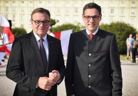 Landeshauptmann Günther Platter, Bundesratspräsident Peter Raggl (ÖVP) / Foto: © Parlamentsdirektion / Johannes Zinner