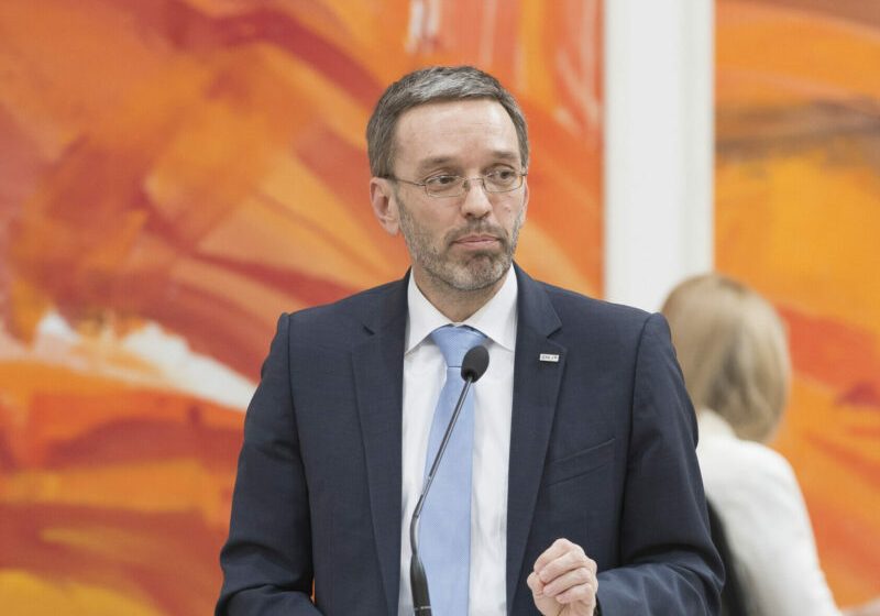 Designierter FPÖ-Obmann Herbert Kickl: Unterstützung für Identitäre? Foto: Parlamentsdirektion / Thomas Jantzen