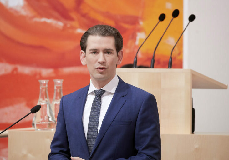 Sebastian Kurz im Parlament; Foto: Parlamentsdirektion / Thomas Topf