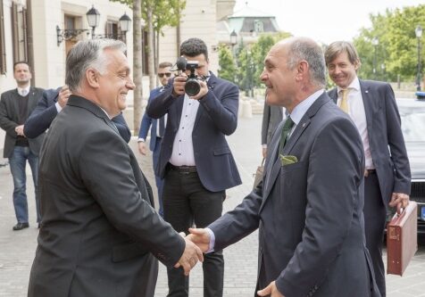 Parlaments-Präsident Wolfgang Sobotka besucht Ungarns Ministerpräsident Viktor Orbán; Foto: Parlamentsdirektor Kerekes Zoltan