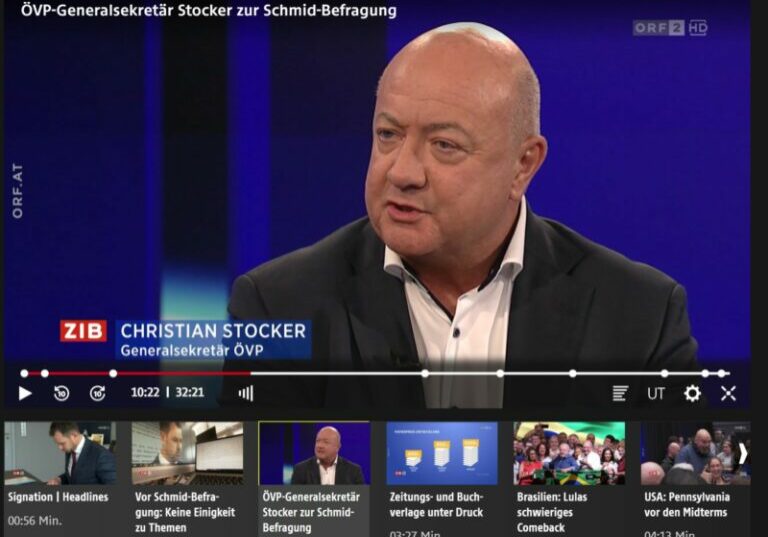 Klare Worte, gegen vorschnelle Urteile, für Fragerecht der Abgeordneten: ÖVP-Generalsekretär Christian Stocker. Screenshot Zur-Sache.
