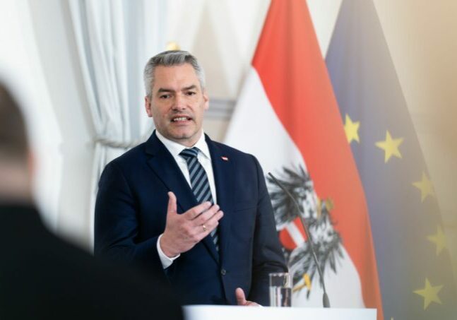 Kanzler-Rede zur Zukunft der Nation: Bundeskanzler Karl Nehammer (Foto Jänner 2023, Bka/Chr. Dunker)