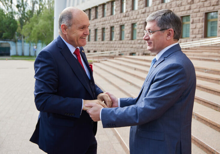 Besuch von Nationalratspräsident Wolfgang Sobotka bei Präsident des Parlaments der Republik Moldau Igor Grosu. Foto: Parlamentsdirektion/Thomas Topf