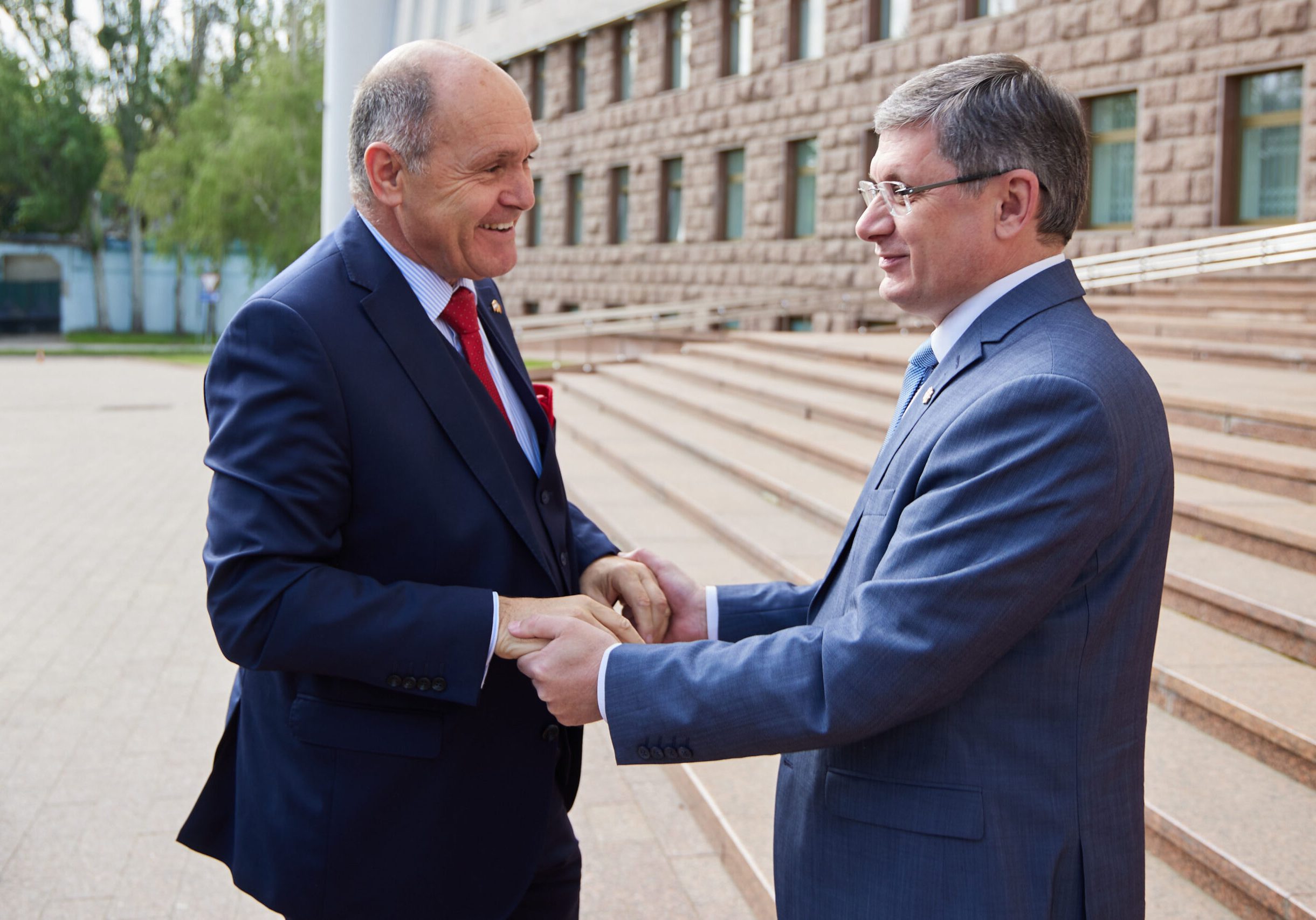 Besuch von Nationalratspräsident Wolfgang Sobotka bei Präsident des Parlaments der Republik Moldau Igor Grosu. Foto: Parlamentsdirektion/Thomas Topf