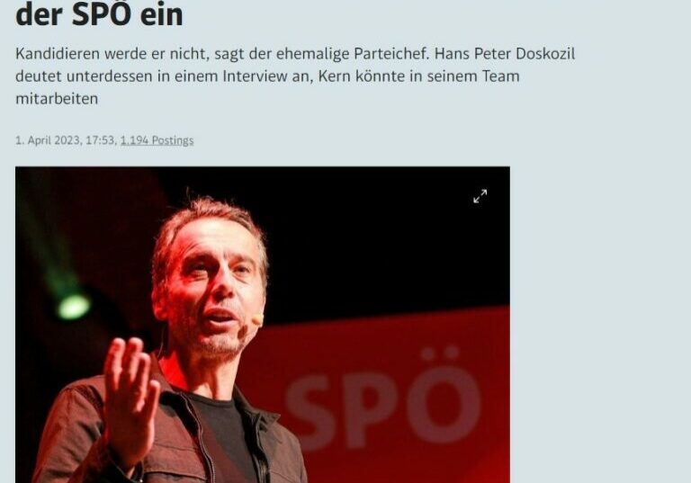 Christian Kern räumte 2023 eine Mitschuld am Schlamassel der SPÖ ein. Foto: Screenshot-Standard.at