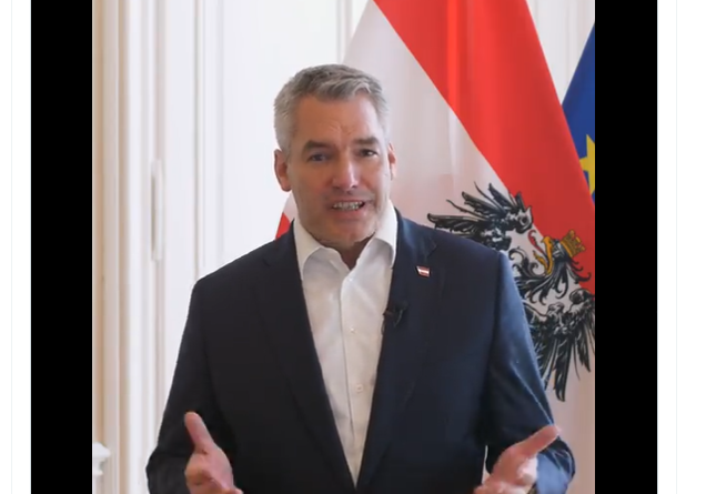 Bundeskanzler und ÖVP-Obmann Karl Nehammer lädt zum Gespräch: „Frag den Kanzler“. Vertreter sozial-humanitärer Organisationen sowie der Sozialpartner sind dieser Woche zur Diskussion über aktuelle Fragen des Alltags geladen. Bild: Screenshot X
