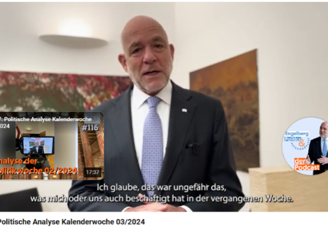 Überlegungen und Beobachtungen zu politischen Debatten der abgelaufenen Woche aus psychoanalytischer Sicht: Martin Engelberg "Politics & Psychoanalyse".