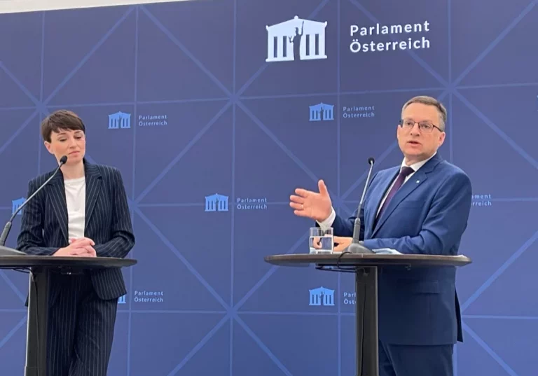 Gemeinden erhalten mehr Mittel: Das zweite kommunale Investitionsprogramm wird verlängert, das dritte jetzt beschlossen und 2025 gestartet, erklärte Klubobmann August Wöginer vor und im Plenum des Nationalrats (im Bild Sigi Maurer, Klubchefin der Grünen).