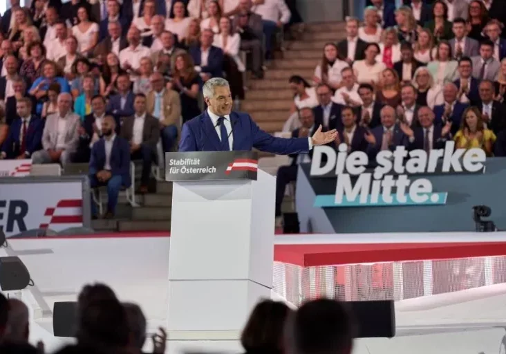 Karl Nehammer: Geradezu kämpferische Rede vor 3.500 Delegierten zum Auftakt der Intensivphase des Wahlkampfes für die Nationalratswahl am 29. September. Alle Fotos: ÖVP