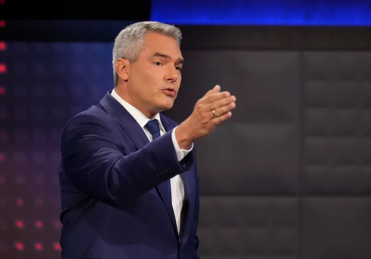 Karl Nehammer stellt sich mit seinem "Österreichplan" am Sonntag zur Wahl. Foto: ORF