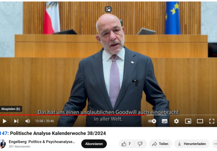 Im Podcast #38 der Reihe "Politics & Psychoanalyse" zieht der ÖVP-Abgeordnete Martin Engelberg ein Resümee über sieben Jahre im Nationalrat. Vieles sei gelungen, etwa die Steuerreform.