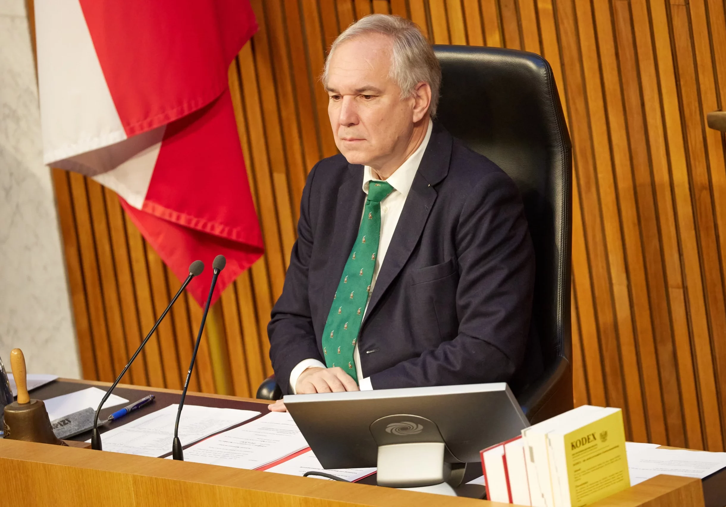 Walter Rosenkranz, FPÖ, Präsident des Nationalrats: Die Volkspartei verliert das Vertrauen in Rosenkranz, wie Abgeordneter Christian Stocker im Dezember-Plenum des Nationalrats erklärte.