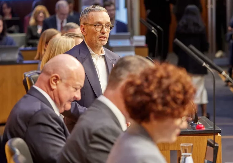Fand im Parlament für seinen Neuwahlwunsch keine Mehrheit. FPÖ-Chef Herbert Kickl. Parlamentsdirektion/​Thomas Topf