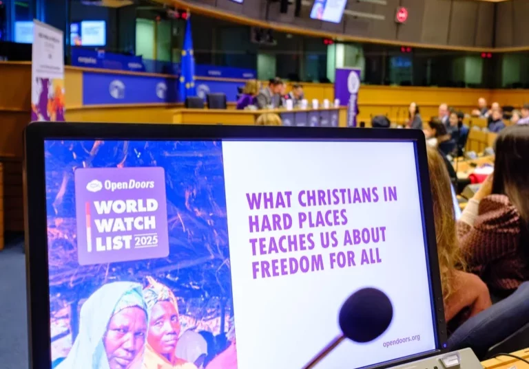 Bei der Präsentation der Daten zur weltweiten Christenverfolgung in Europäischen Parlament in Brüssel kamen auf Einladung von MEP Lukas Mandl (ÖVP) Betroffene zu Wort, etwa aus Kamerun und aus Nordkorea. Fotos: EP / Stavros Tzovaras
