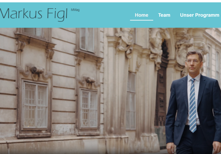 Markus Figl ist der neue geschäftsführende Landesparteiobmann der ÖVP Wien, nachdem Karl Mahrer aufgrund der Stimmenverluste bei der Landtagswahl seinen Rücktritt erklärt. Foto: Screenshot Homepage Markus Figl