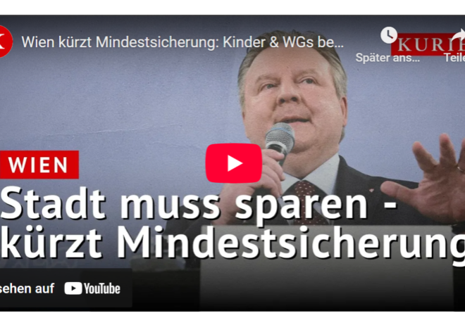 Die SPÖ Wien stellt die Stadt auf Sparkurs um, kündigte Bürgermeister Michael Ludwig in Interviews - etwa im Kurier - an. Foto: Screenshot kurier.at