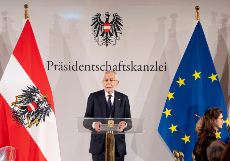 Wird für seine Aussagen über Israel scharf kritisiert. Bundespräsident Alexander Van der Bellen. Foto: Carina Karlovits / HBF
