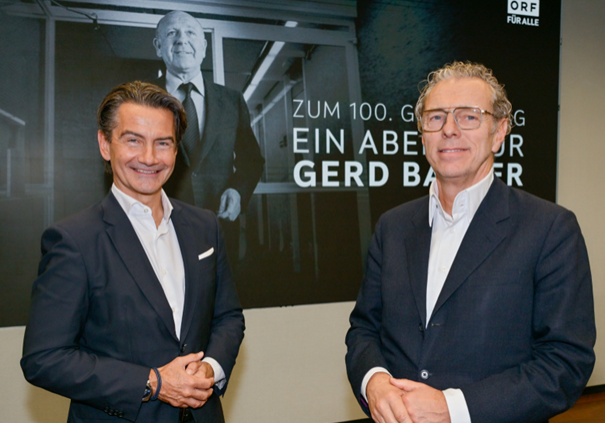 Der Vorsitzende des ORF-Stiftungsrates, Heinz Lederer (r.), gab ORF-Generaldirektor Roland Weißmann nur wenige Tage Zeit, wegen - vorerst unbekannter und unbewiesener Vorwürfe sexueller Belästigung - zurückzutreten. Im Bild Weißmann und Lederer im November 2025 bei einem Gedenken an Gerad Bacher. Foto: ORF/Thomas Ramstorfer