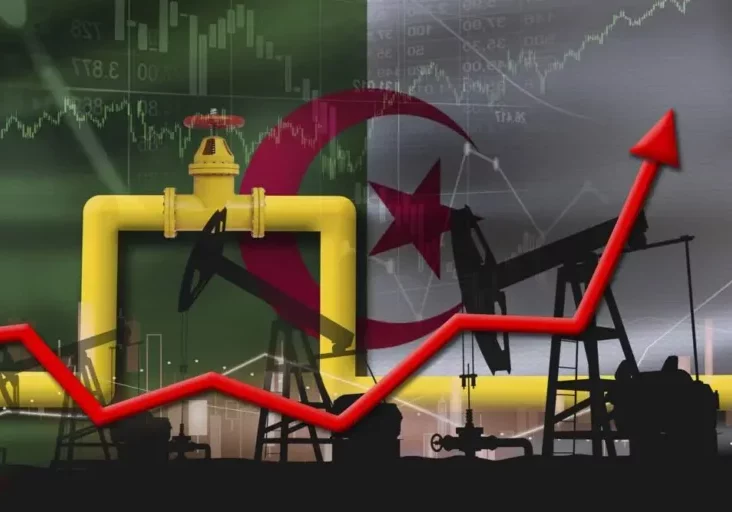 Algerien exportiert Öl und Gas, investiert in Solarenergie und Wasserstoff. Dieser soll nach Europa geliefert werden. Foto-Montage (Pipeline und Flagge Algeriens): Imago / Yanleth Rivera