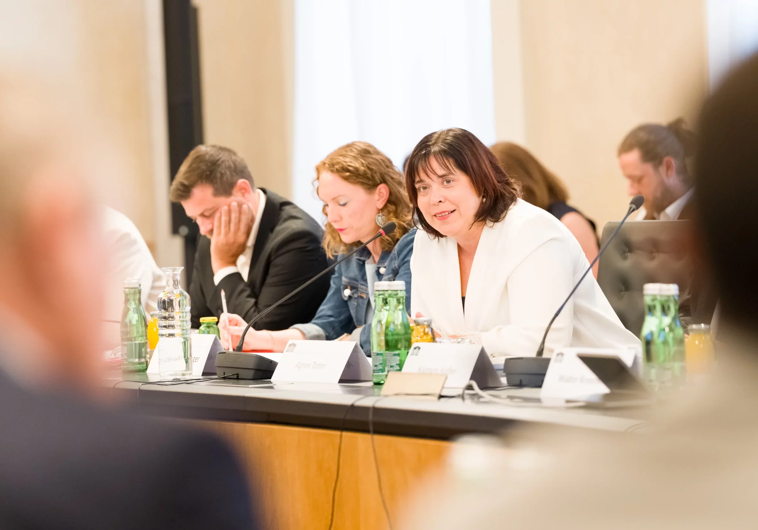 Mehr Sicherheit und Förderung für die Volksgruppen: ÖVP-Abg. Agnes Totter bei der Dialogplattform autochthoner Volksgruppen im Parlament im Juni. Foto: Bernadette Sattler-Remling