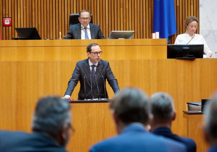Andreas Ottenschläger, Klubobmann der ÖVP zum Doppelbudget: Für Stabilität und Grundlage für den Aufschwung. Foto: Parlament / Thomas Topf